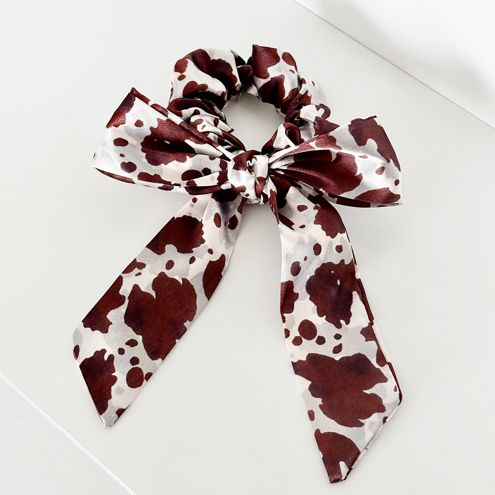 Satin Bow Scrunchie - Rodeo Cowgirl
