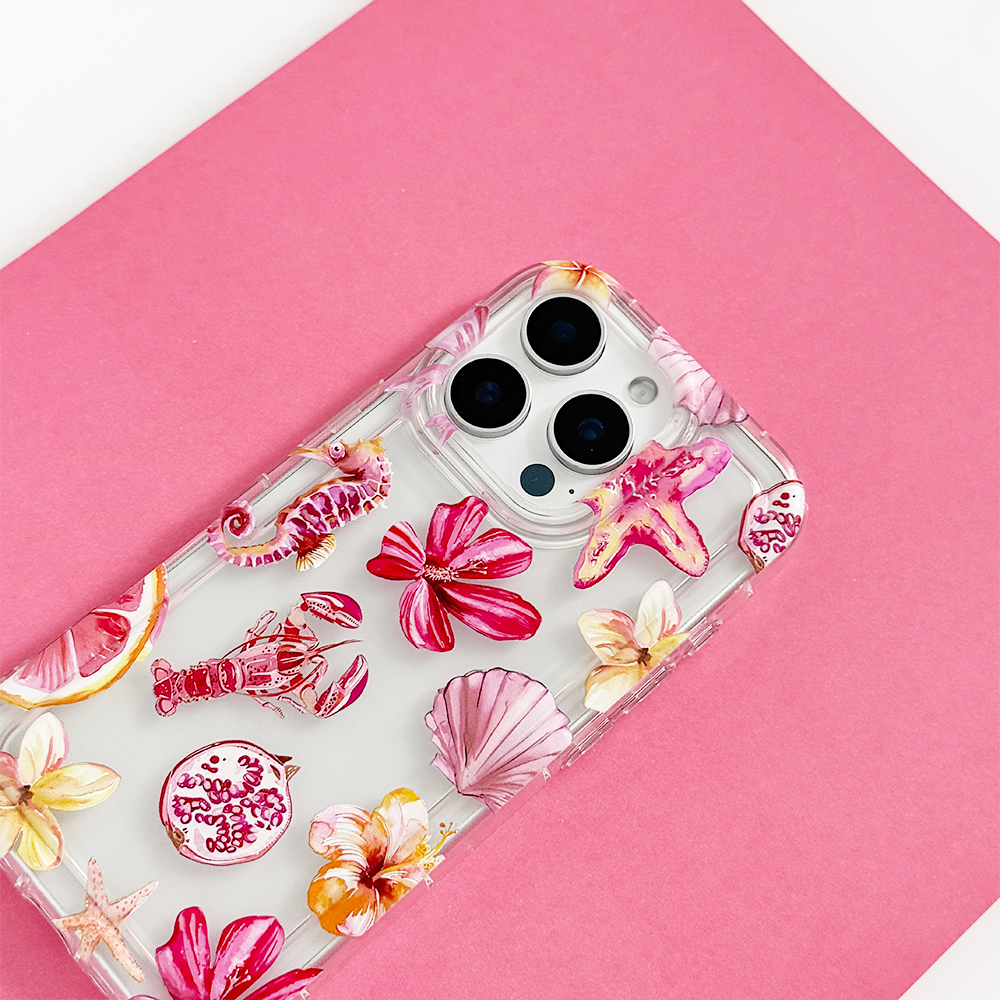 Şeffaf Telefon Kılıfı - Rosé Sahili