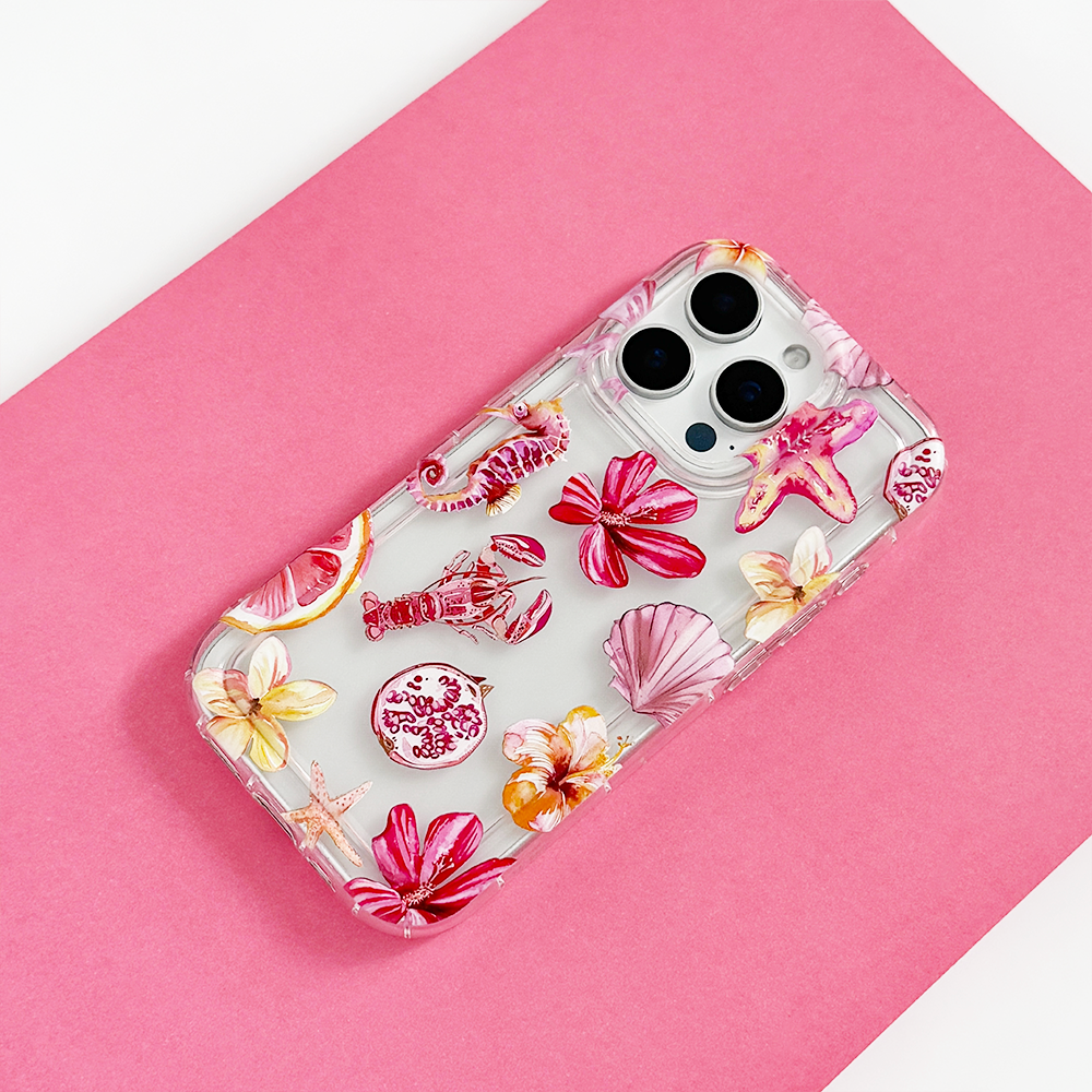 Şeffaf Telefon Kılıfı - Rosé Sahili