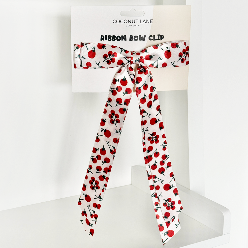 Ribbon Bow Clip - Salsa Club