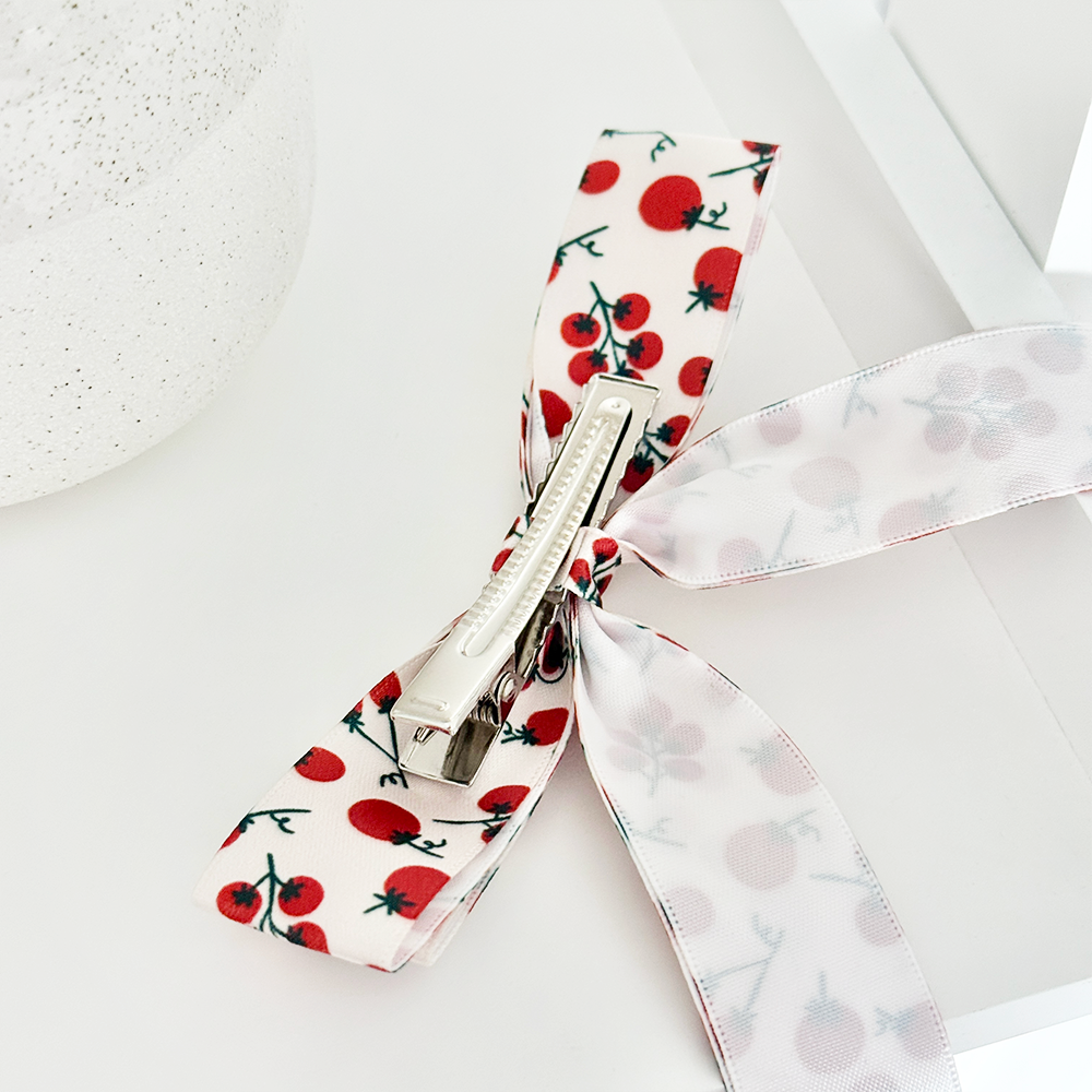 Ribbon Bow Clip - Salsa Club