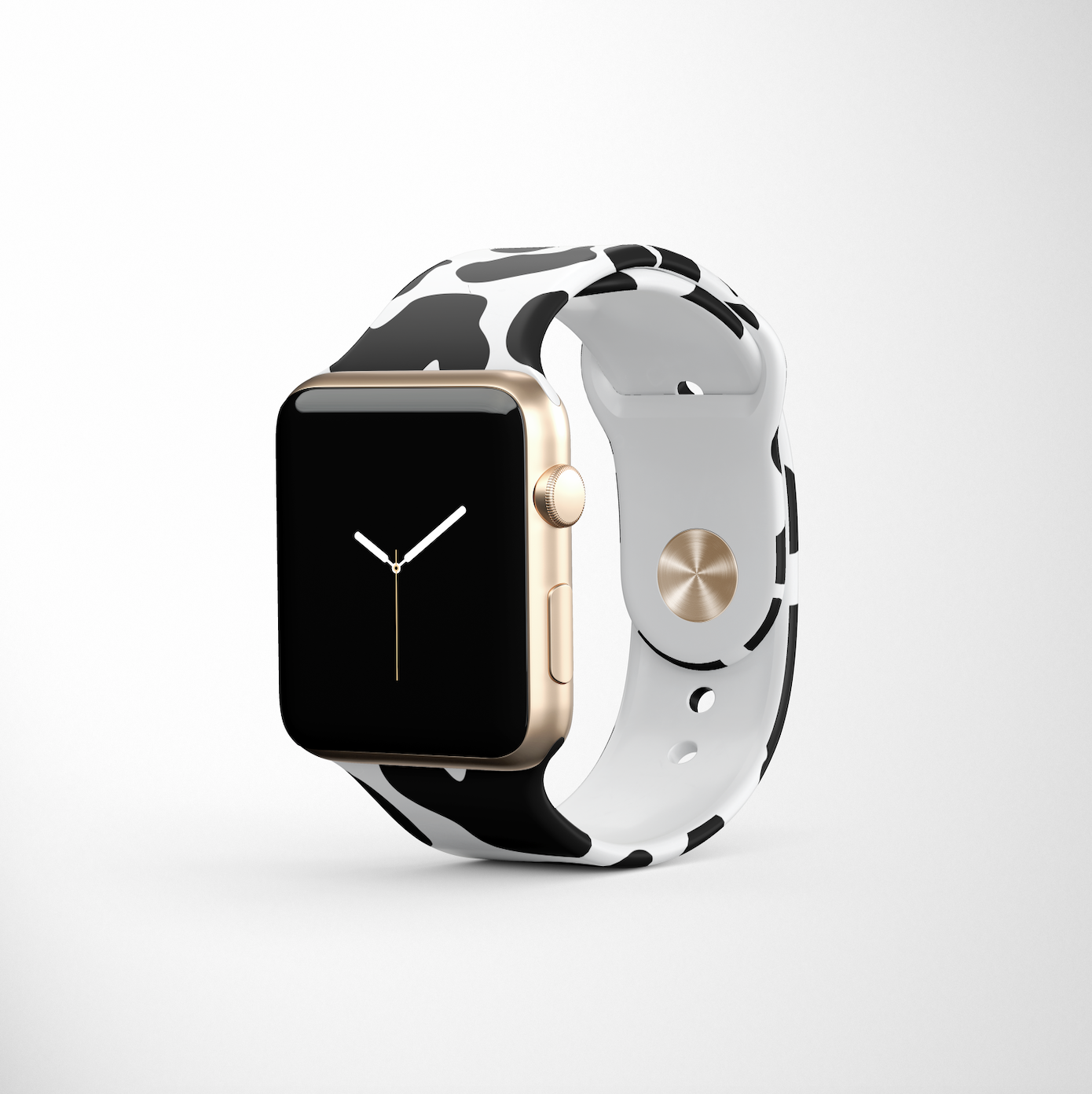 İnek figürlü Apple Watch kayışı