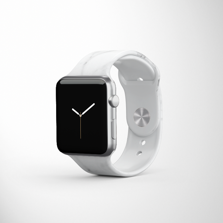 Mermer Desenli Apple Watch Kayışı