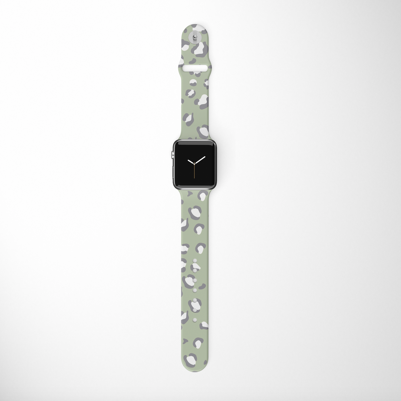 Adaçayı Leopar Desenli Apple Watch Kayışı