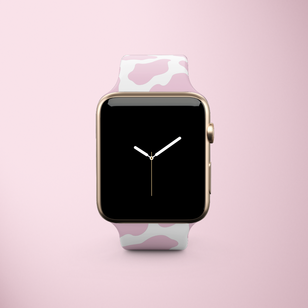 Pembe İnek Apple Watch Kayışı