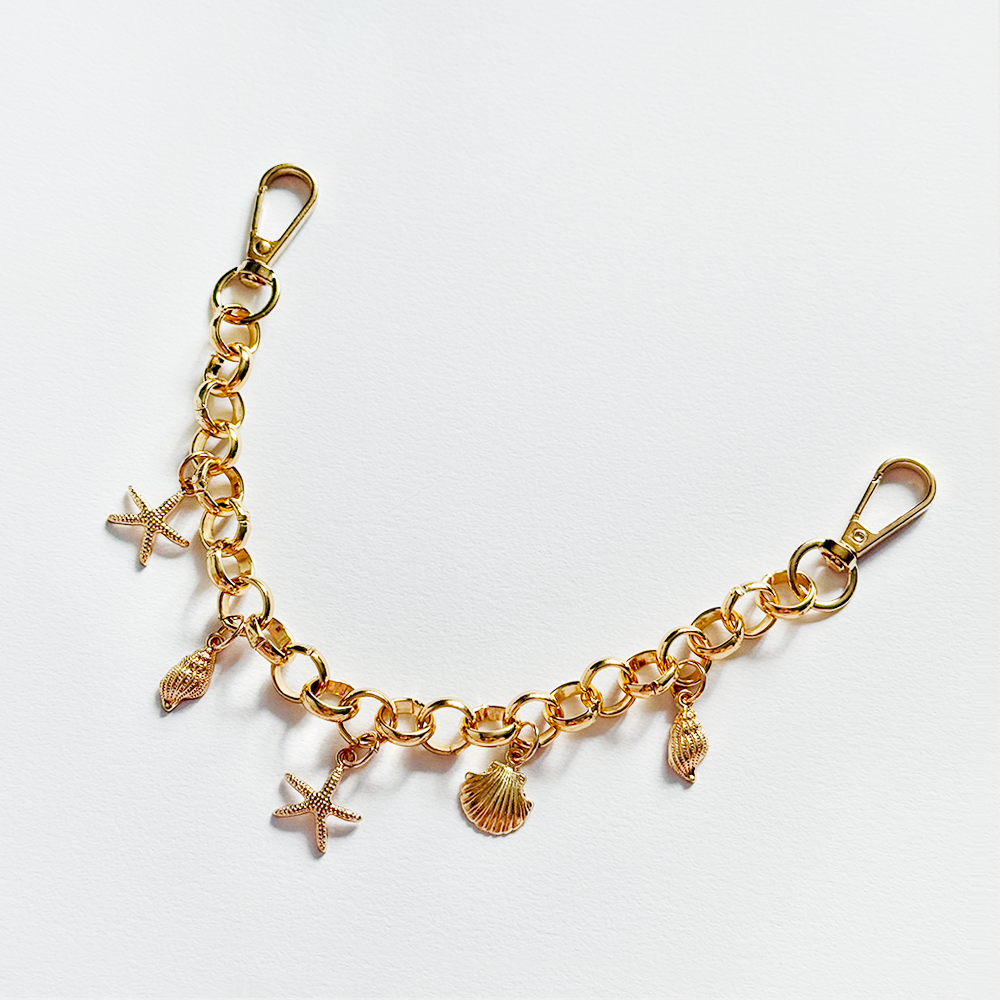 Seashell Chain Bag Charm