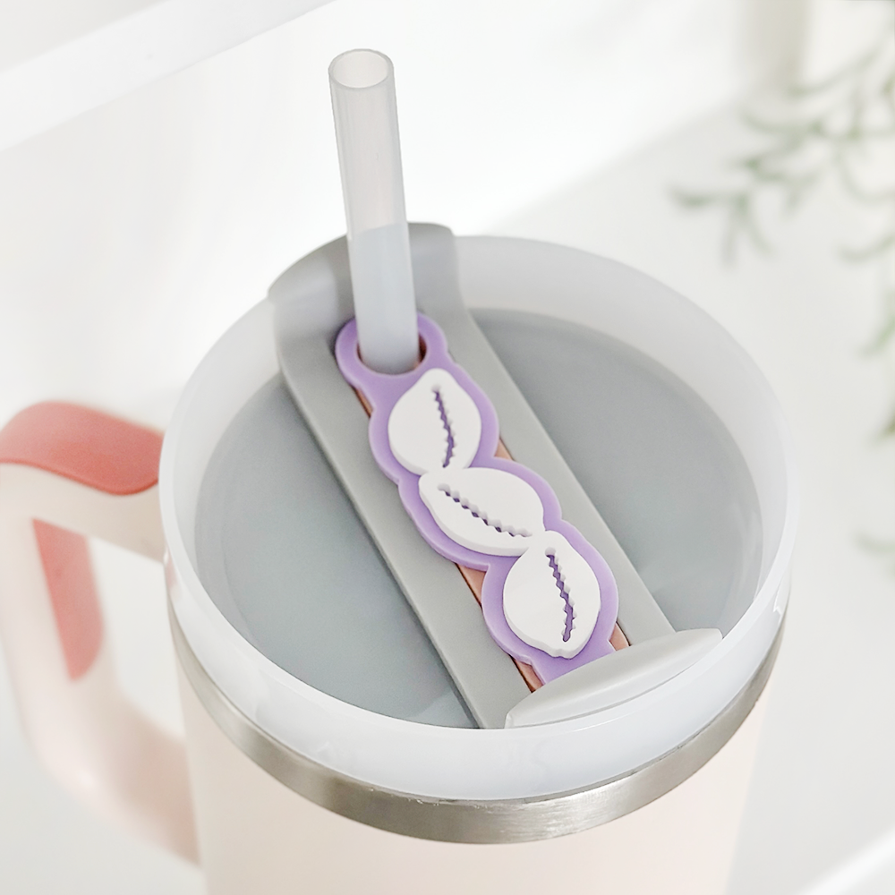 Beach Shells Tumbler Topper - Lilac