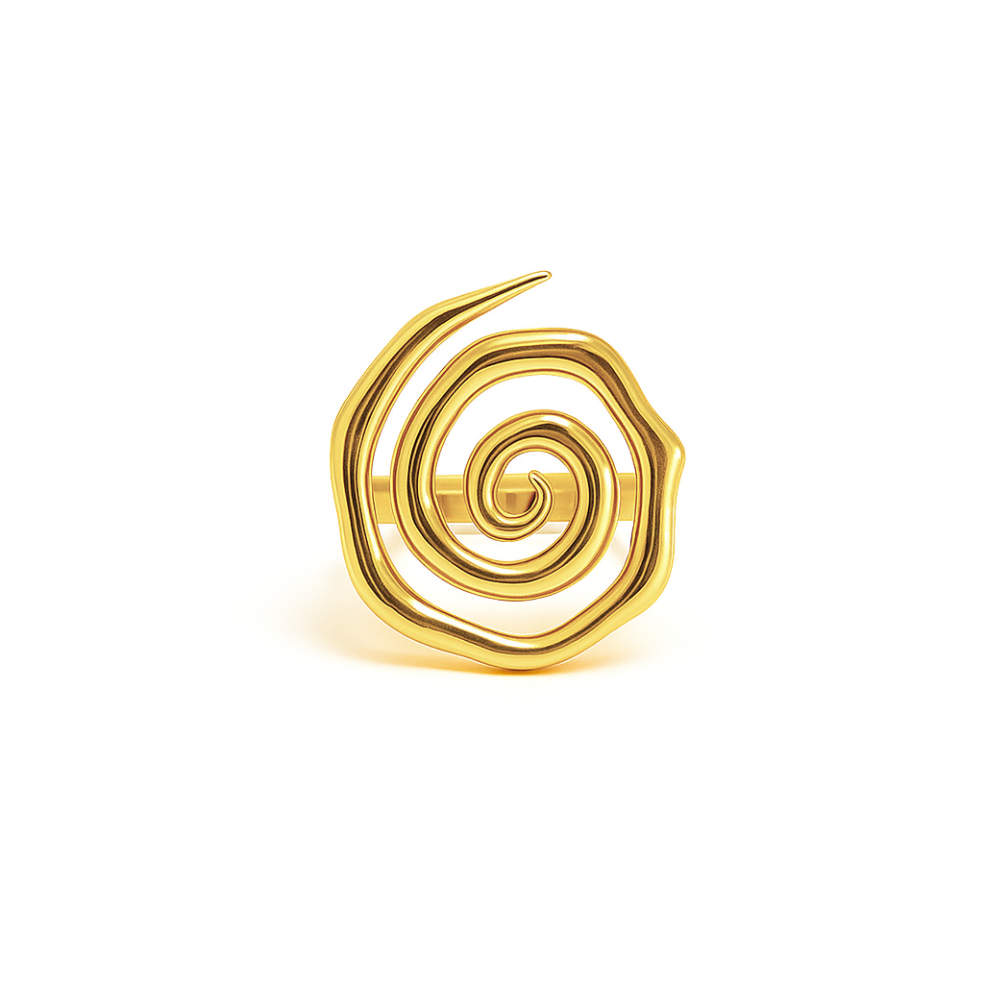Sunset Spiral Ring