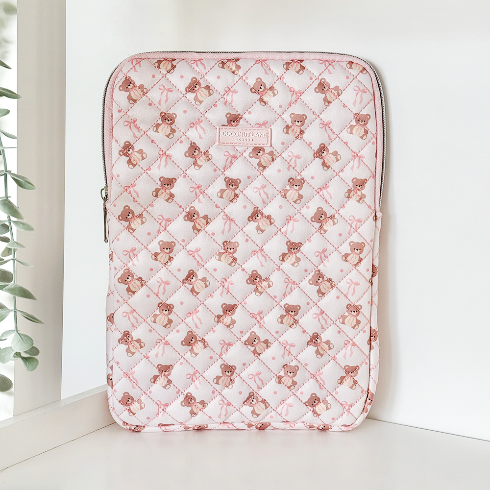 Quilted Thea Teddy iPad Sleeve