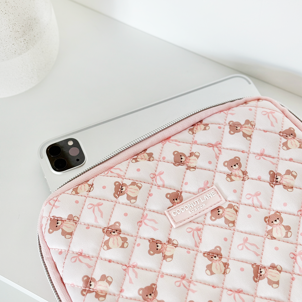 Quilted Thea Teddy iPad Sleeve