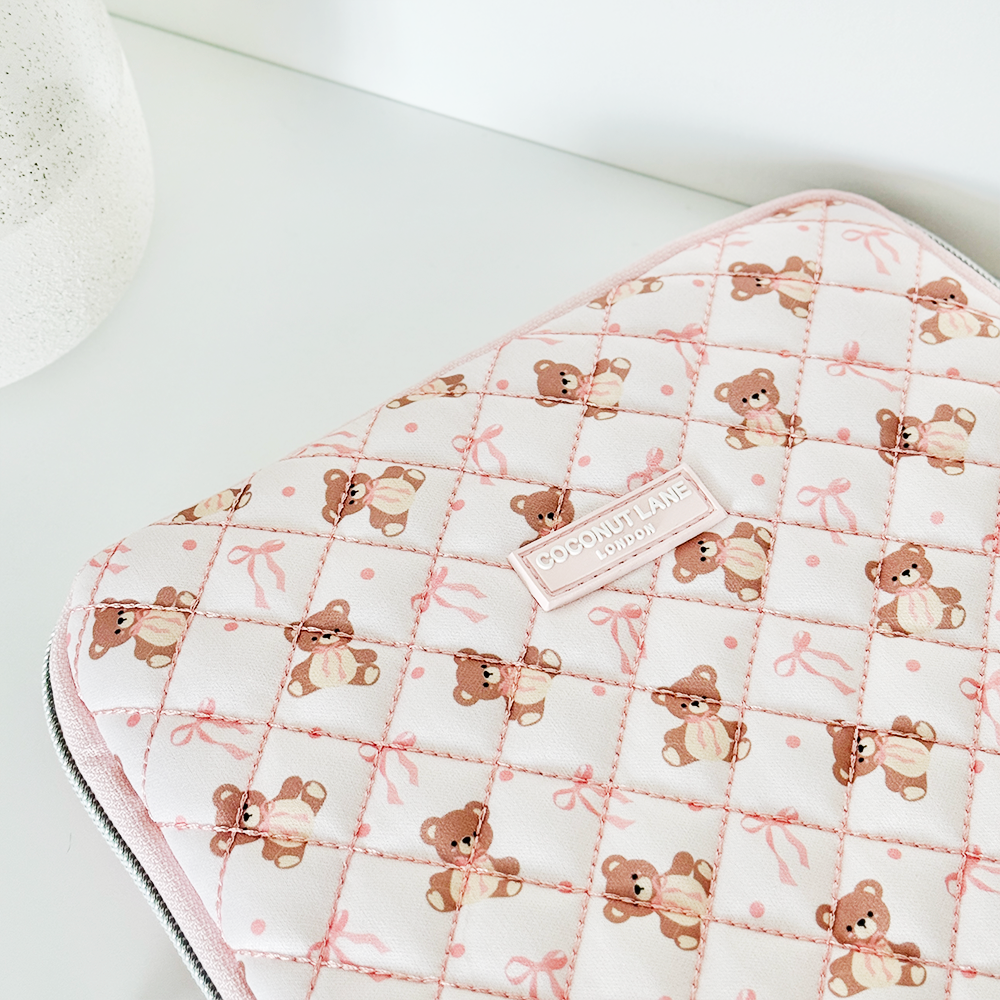 Quilted Thea Teddy iPad Sleeve