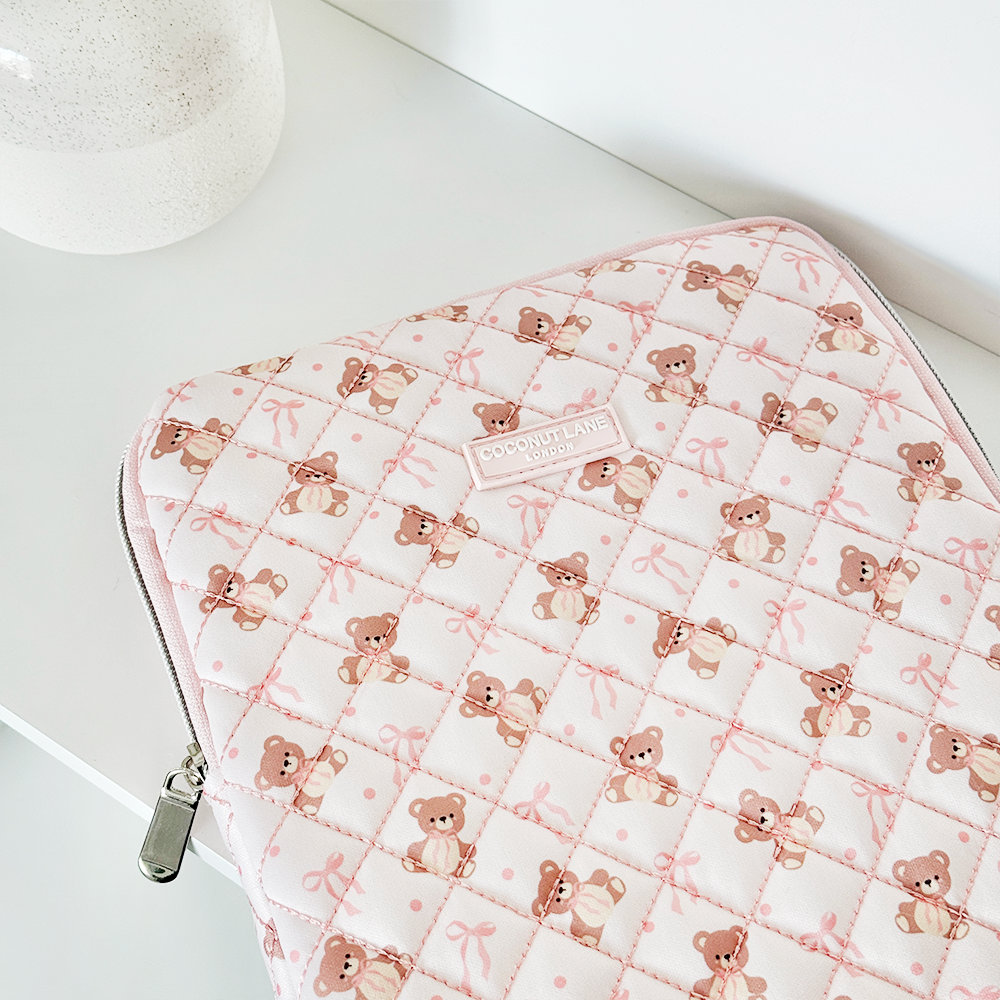 Quilted Thea Teddy iPad Sleeve