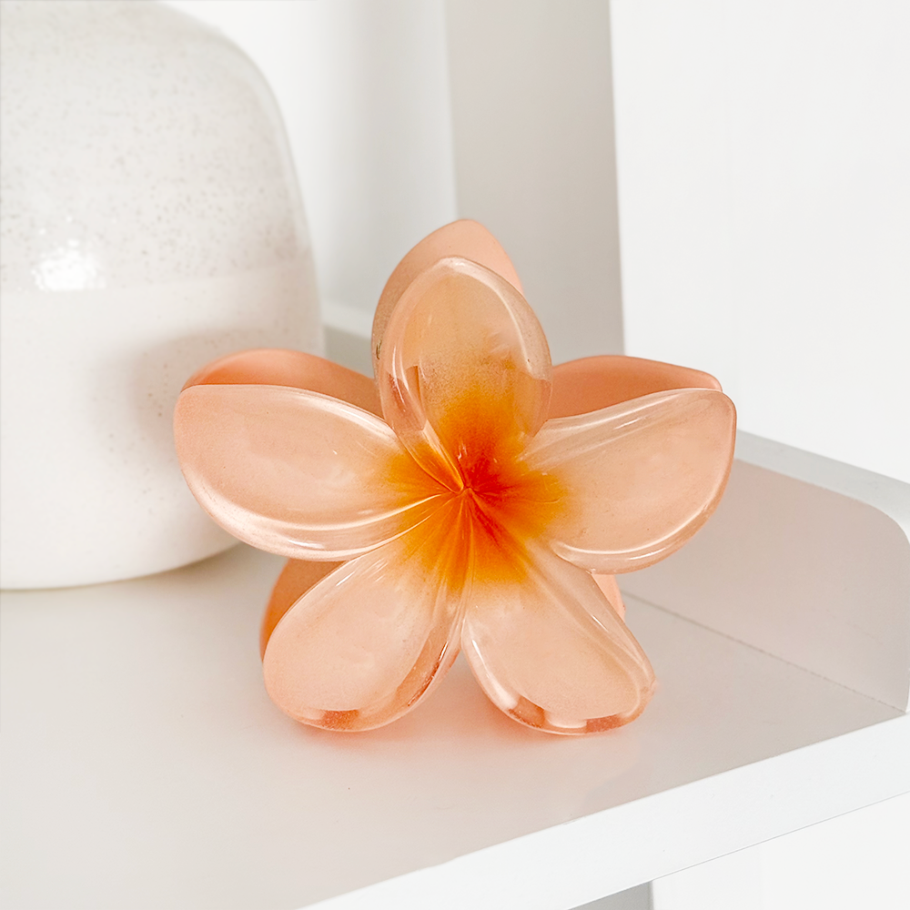 Tropical Flower Claw Clip - Hibiscus