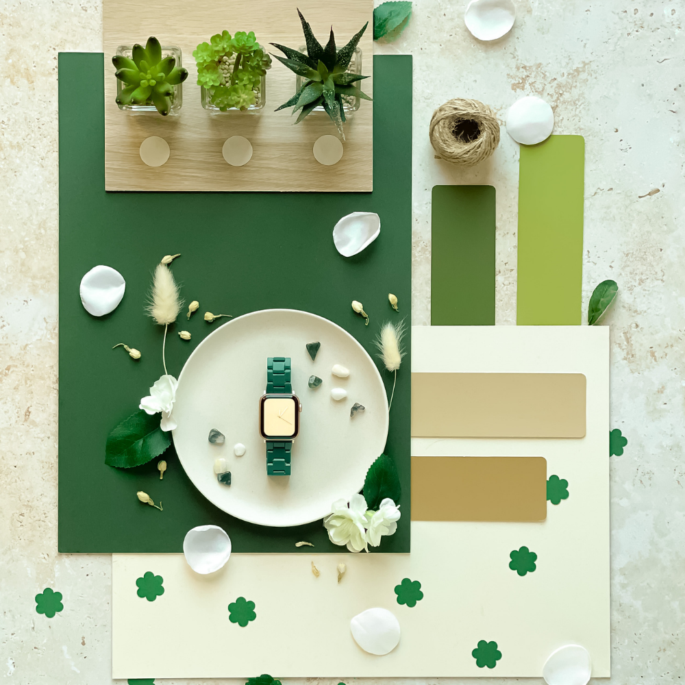 Lüks Yeşil Apple Watch Kayışı