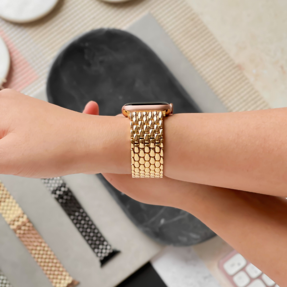 Deniz Kızı Apple Watch Kayışı - Altın