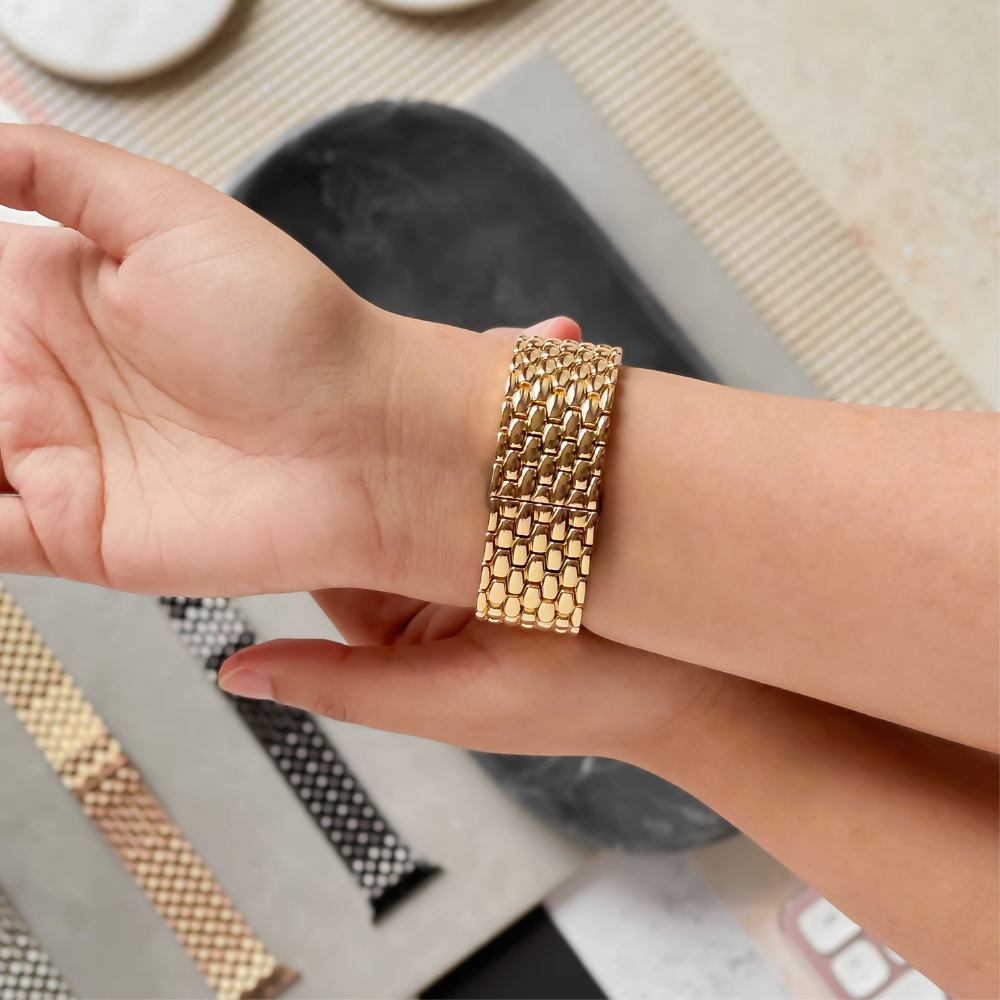 Deniz Kızı Apple Watch Kayışı - Altın