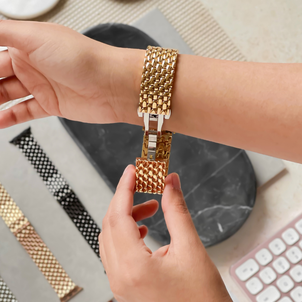 Deniz Kızı Apple Watch Kayışı - Altın