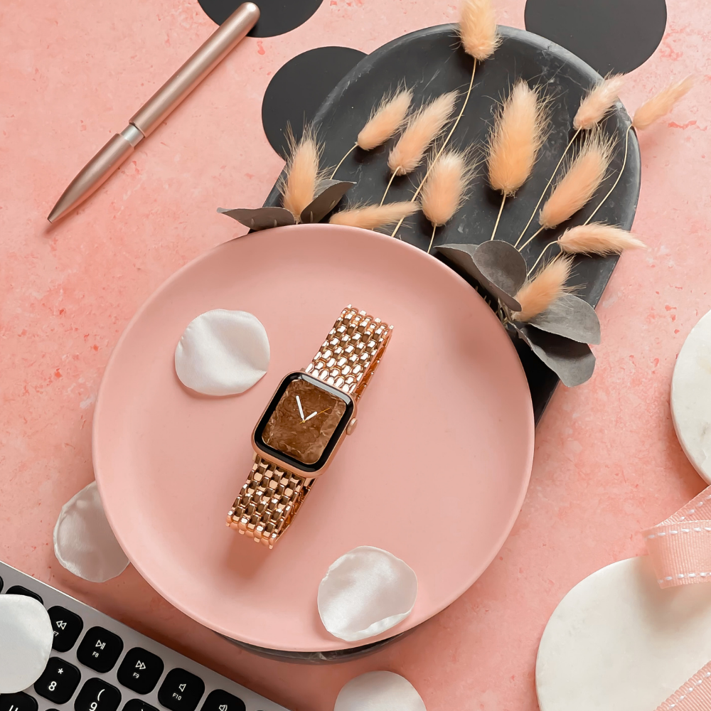 Deniz Kızı Saat Kayışı - Gül Altın