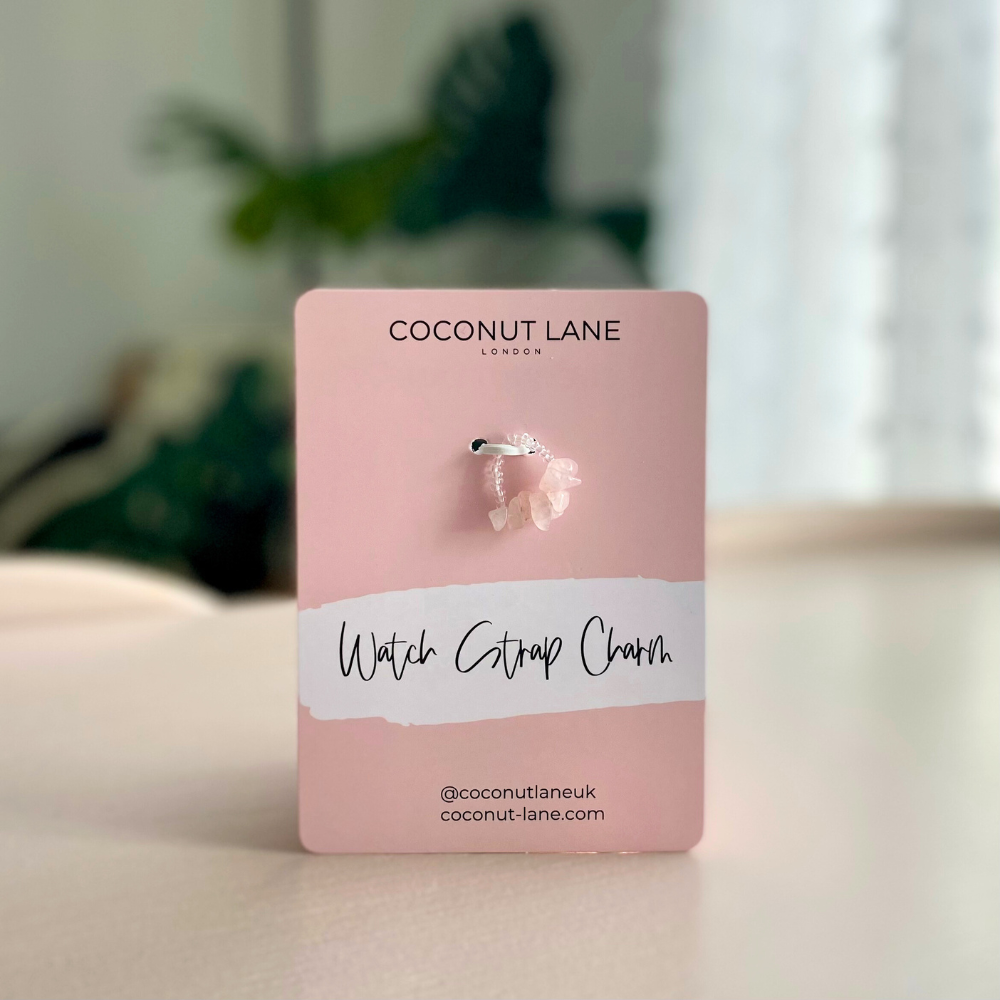 Watch Strap Charm - Pink Crystal