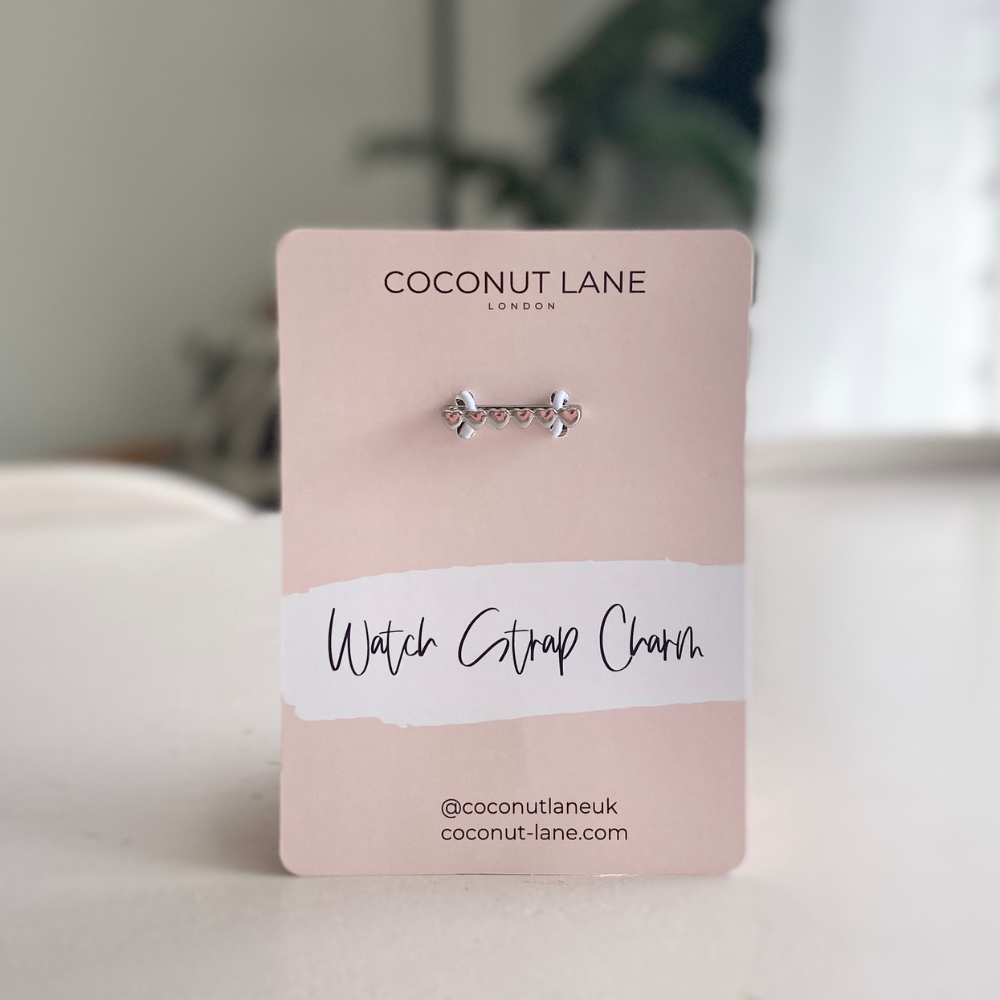 Saat Kayışı Süsü - Gümüş Kalpler