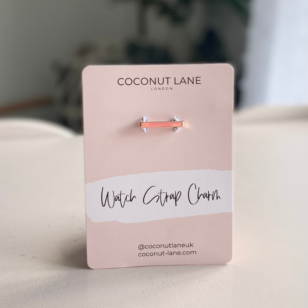 Watch Strap Charm - Rose Gold Bar
