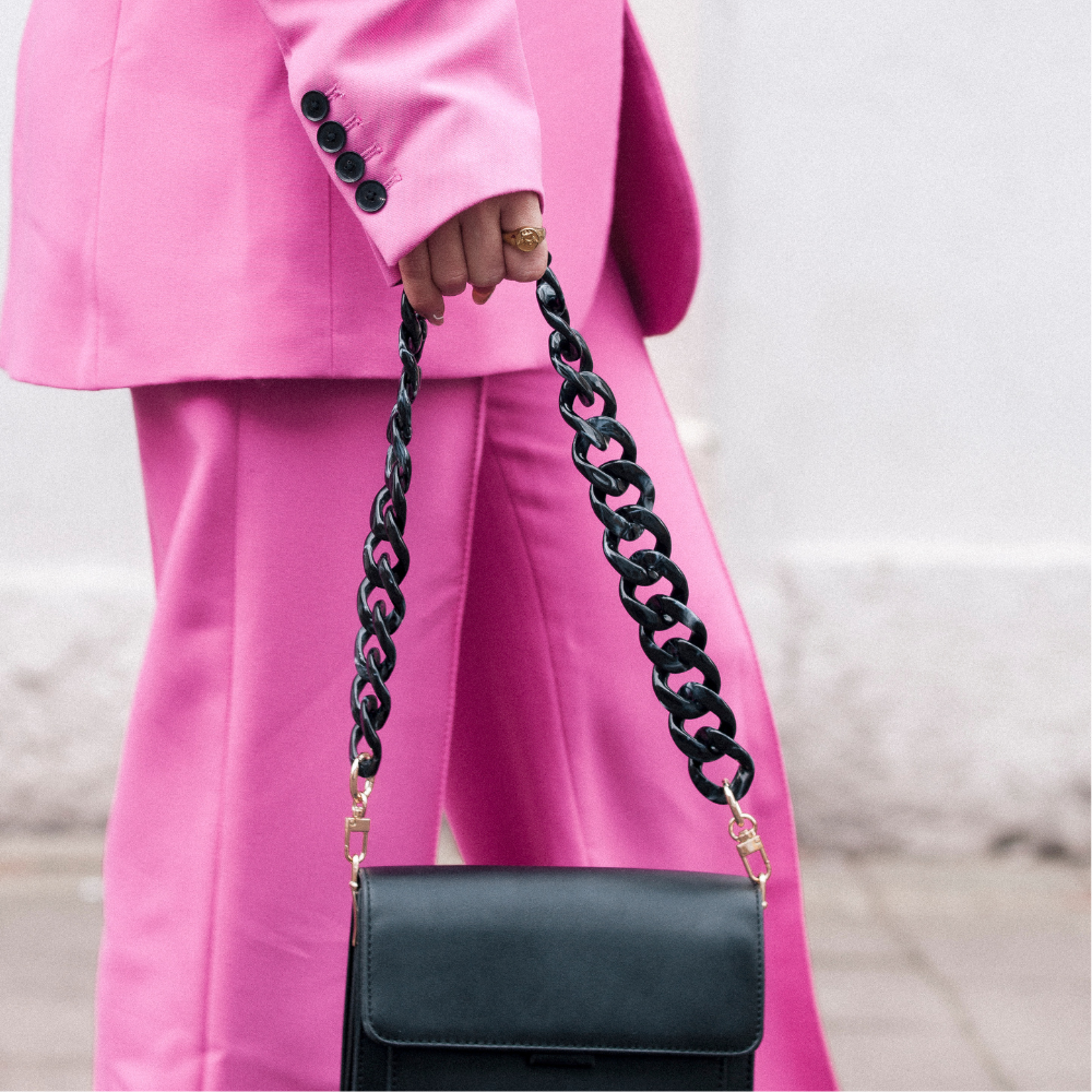 Zincir Çanta Askısı - Siyah