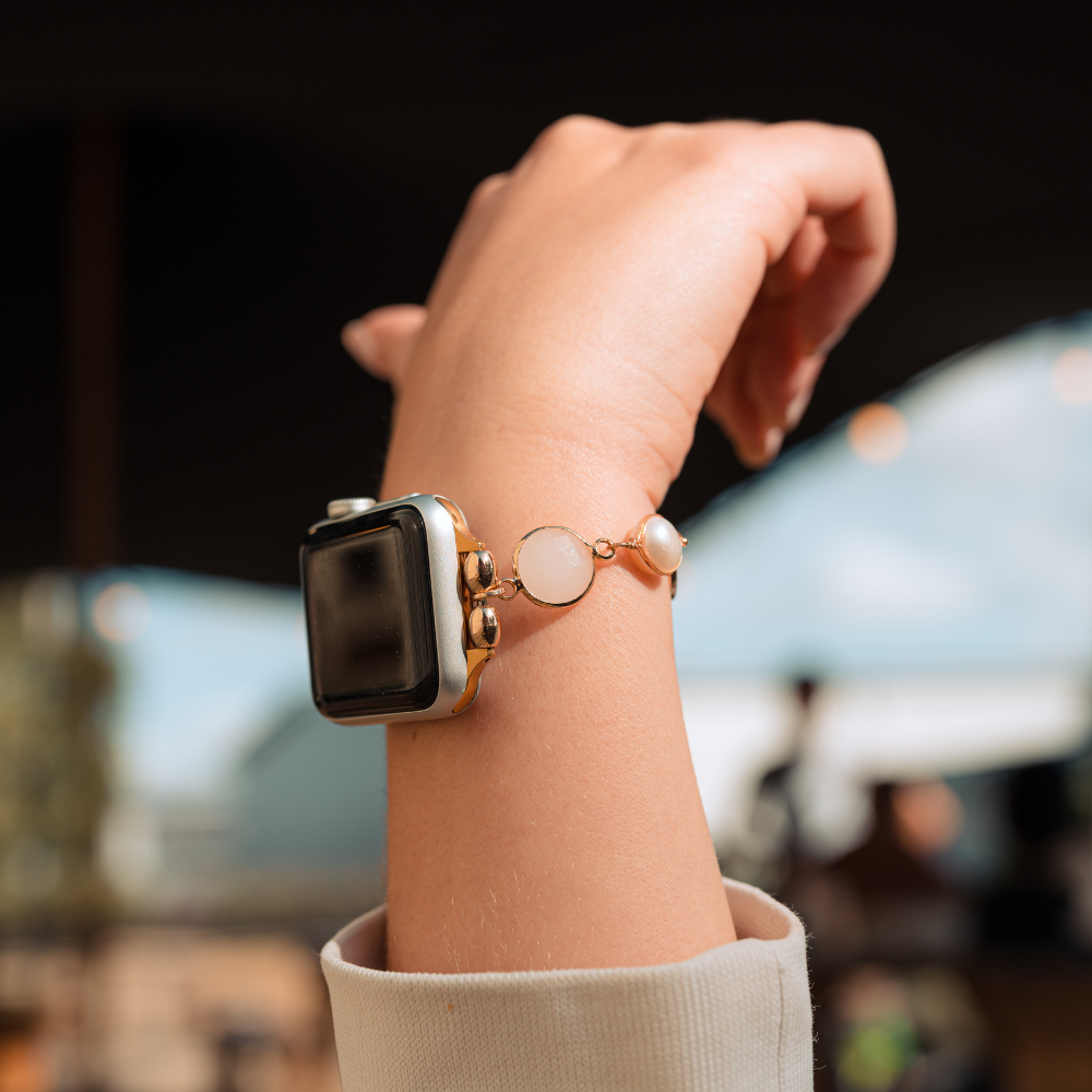 Sevimli Taşlı Bileklik Apple Watch Kayışı