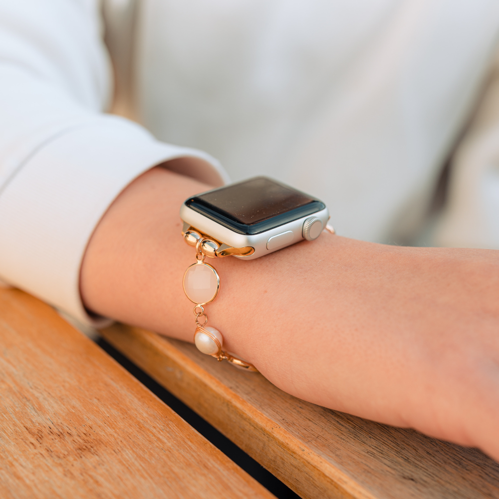 Sevimli Taşlı Bileklik Apple Watch Kayışı