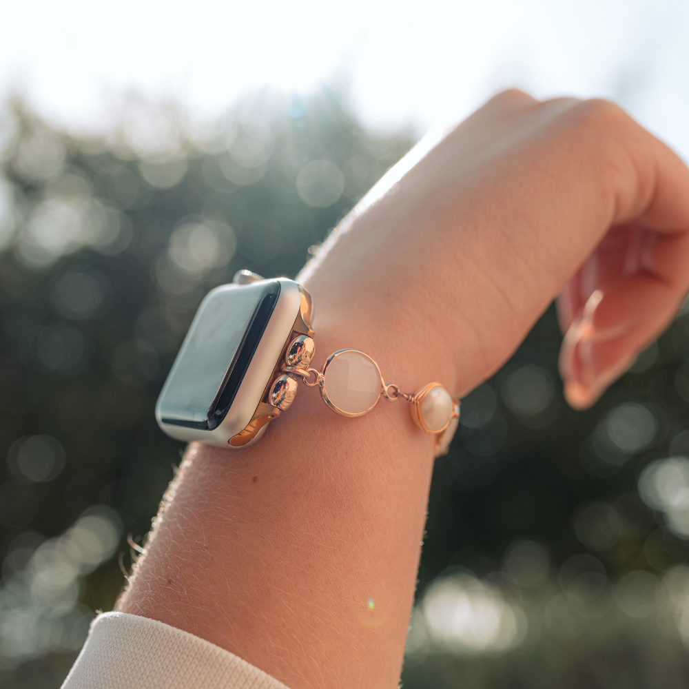 Sevimli Taşlı Bileklik Apple Watch Kayışı