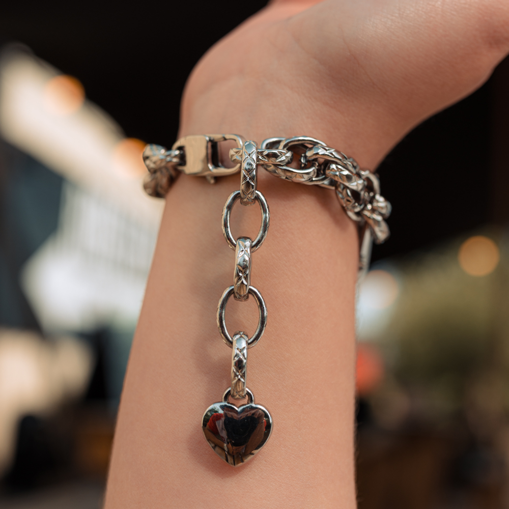 Zincir Bileklik Apple Watch Kayışı - Gümüş