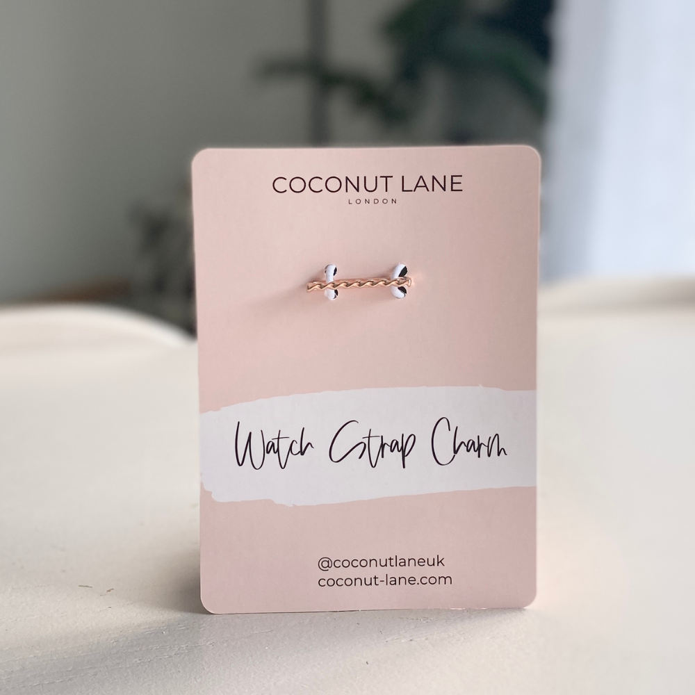 Watch Strap Charm - Rose Gold Twist