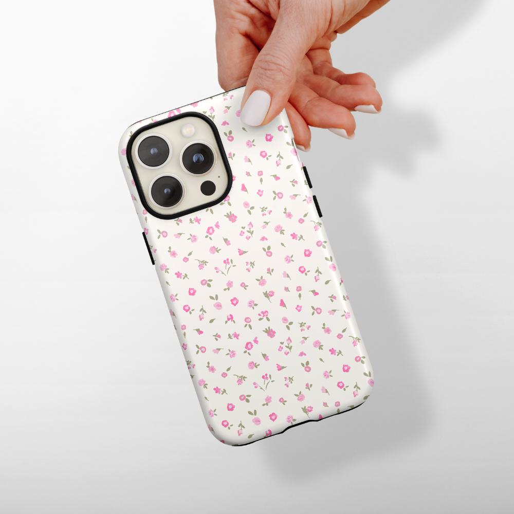 Tough MagSafe® Phone Case - Pink Watercolour Flowers