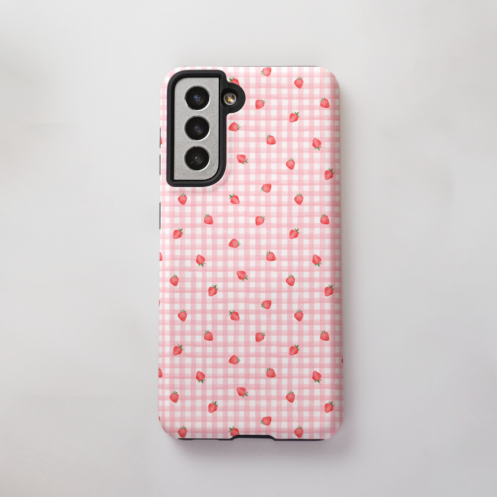 Samsung Phone Case - Ditsy Strawberries
