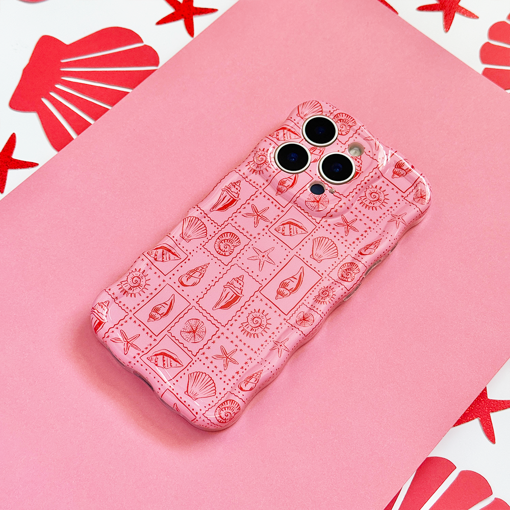 Dalgalı Telefon Kılıfı - Deniz Kabuğu Rivierası