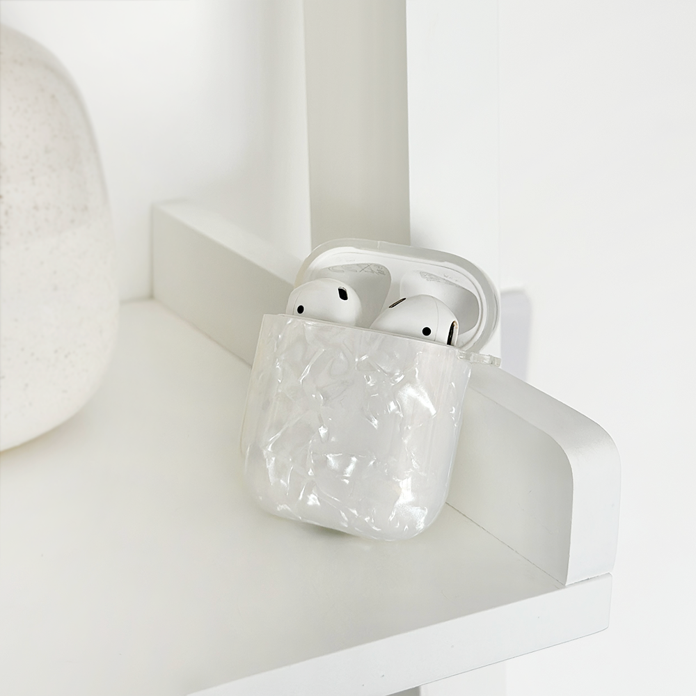 Airpods Kılıfı - Beyaz İnci