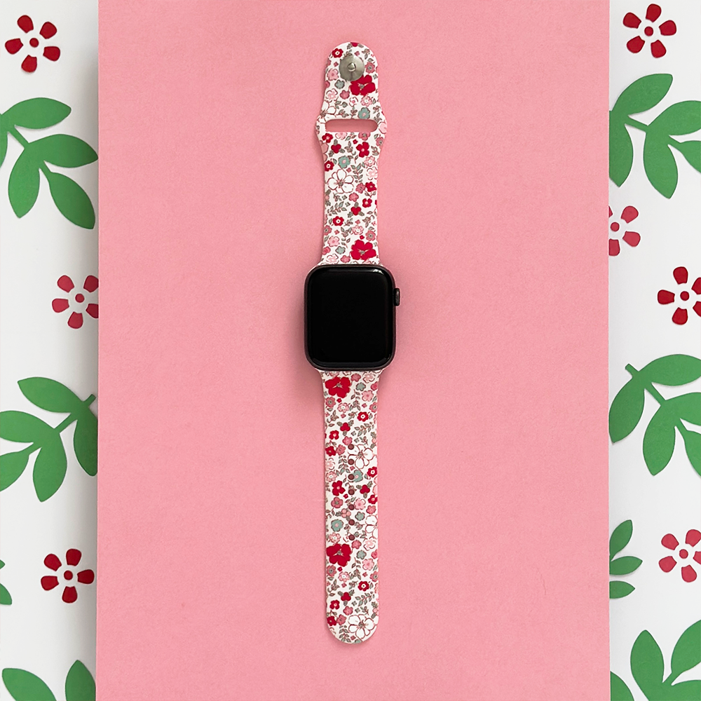 Sevimli Çiçekli Apple Watch Kayışı