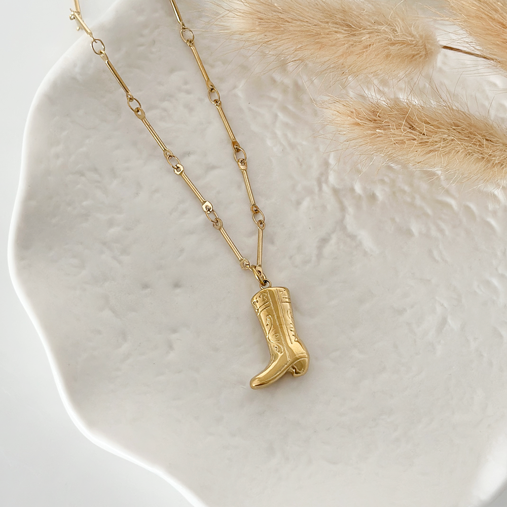 Cowgirl Boot Necklace