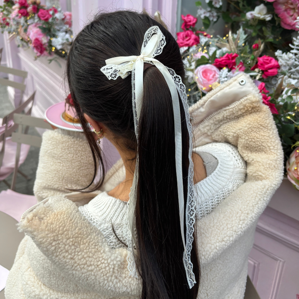 Dantel Mini Fiyonklu Saç Tokaları