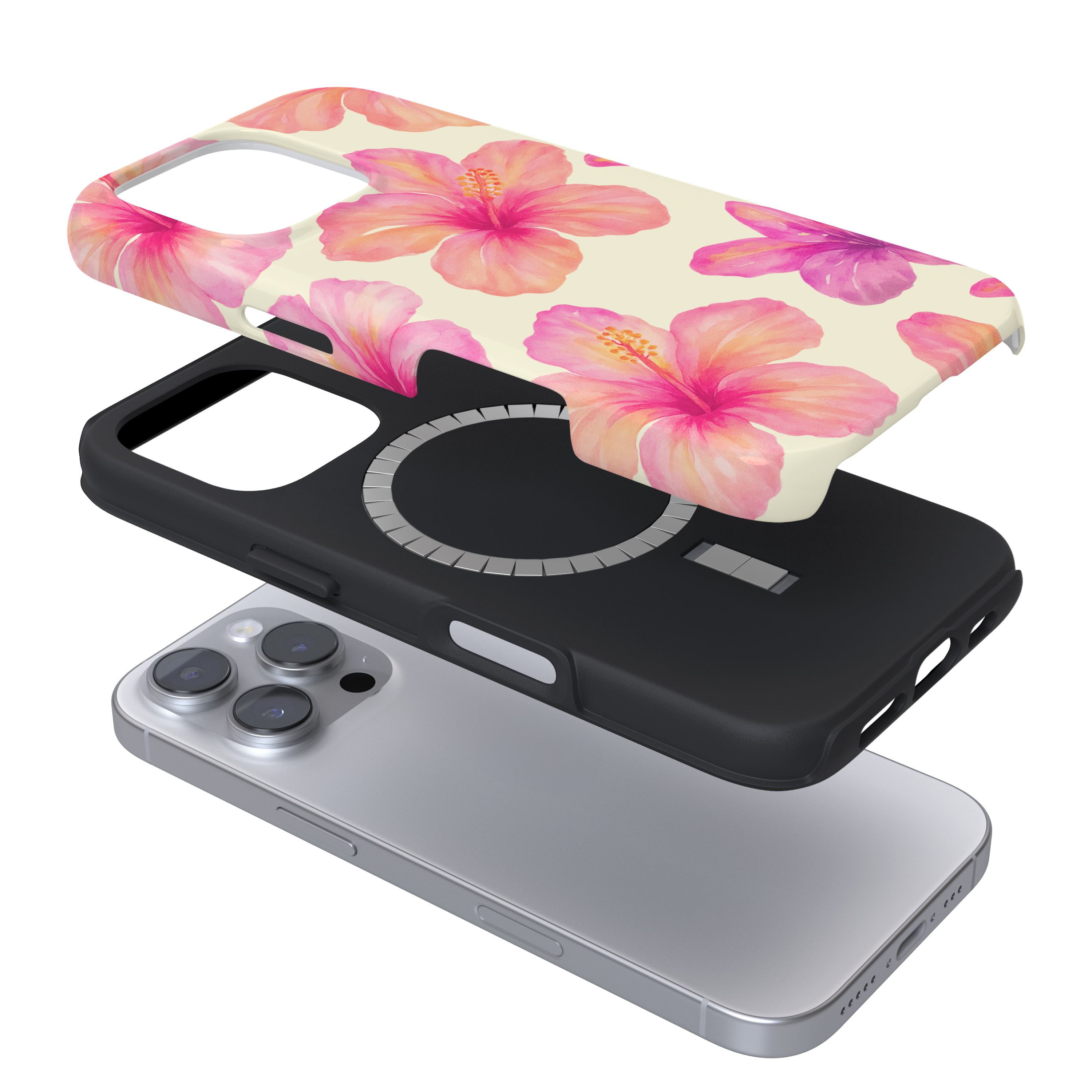 Tough MagSafe® Phone Case - Island Girl Butter Yellow Hibiscus