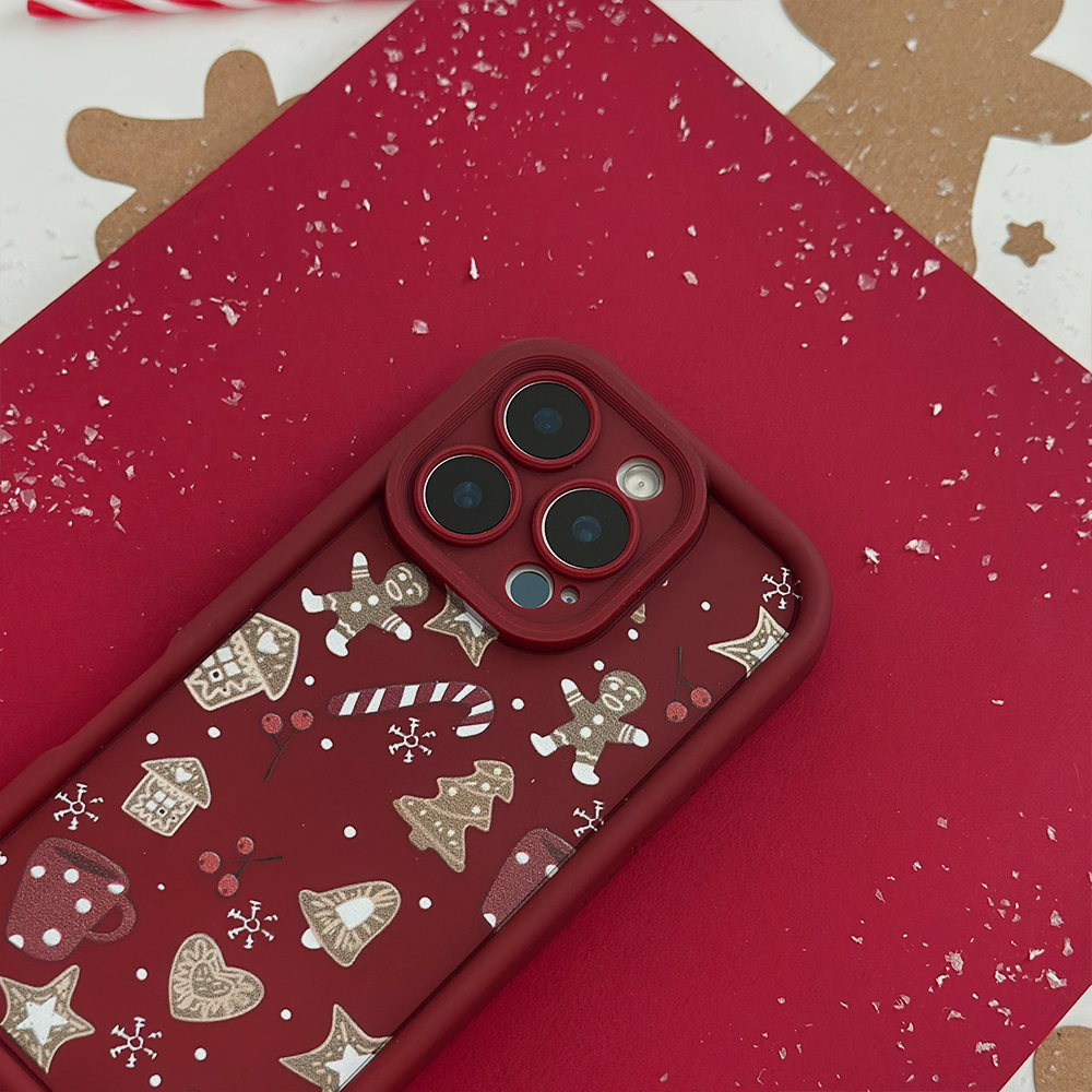 Burgundy Christmas Phone Case
