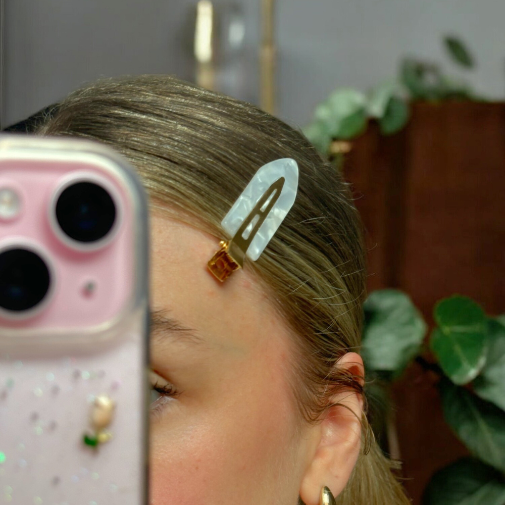 Kırışmayan Saç Tokaları - İnci Rengiyle Çok Şık