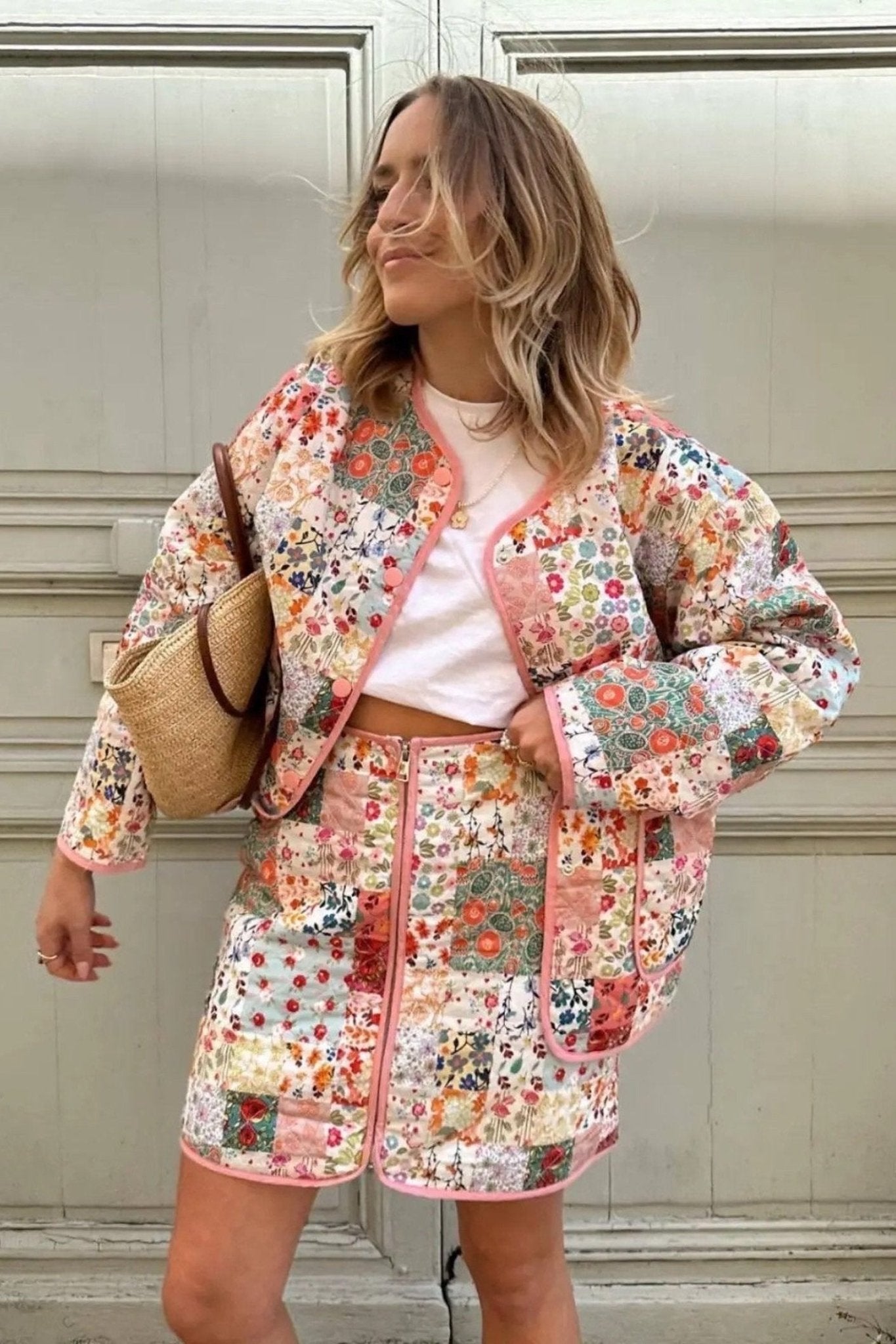 Dana Printed Quilted Puffer Set