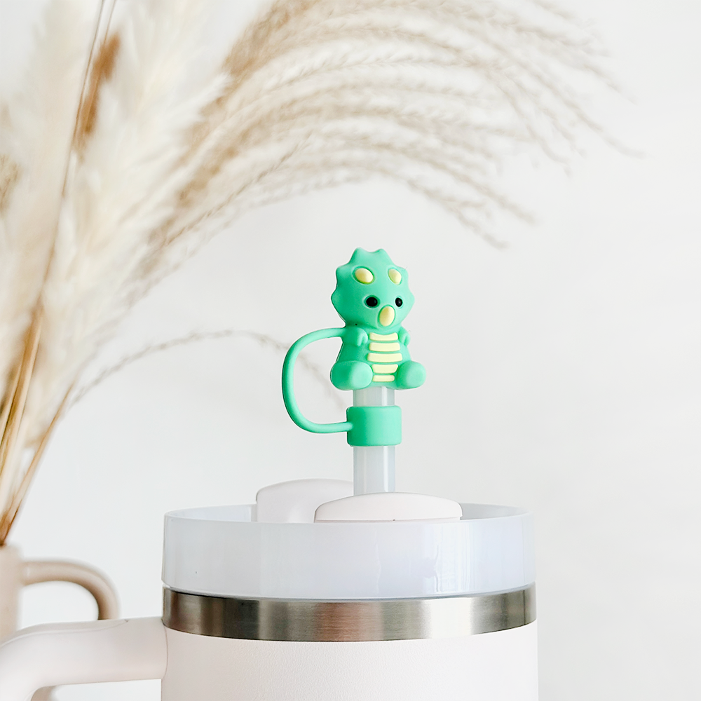 Sevimli Dinozorlu Pipet Kılıfı