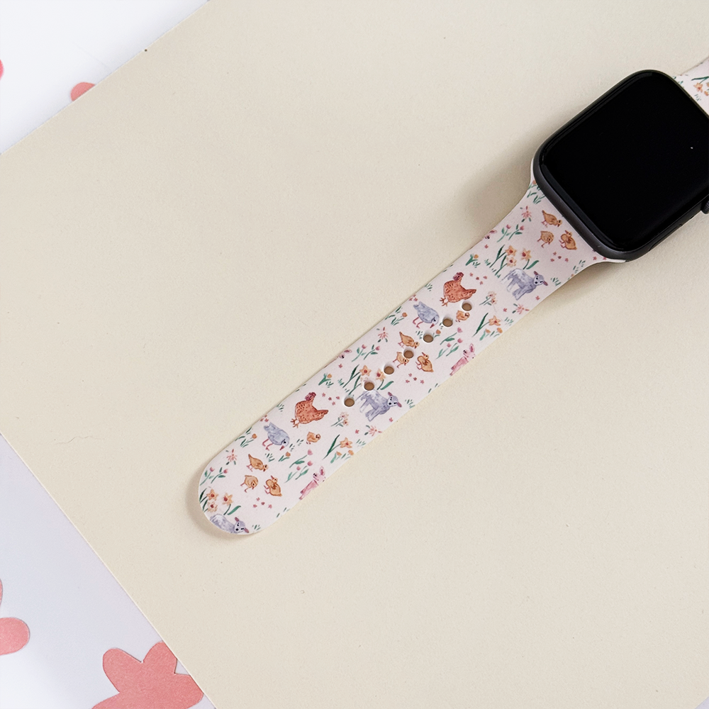Çiftlik Hayvanları Apple Watch Kayışı