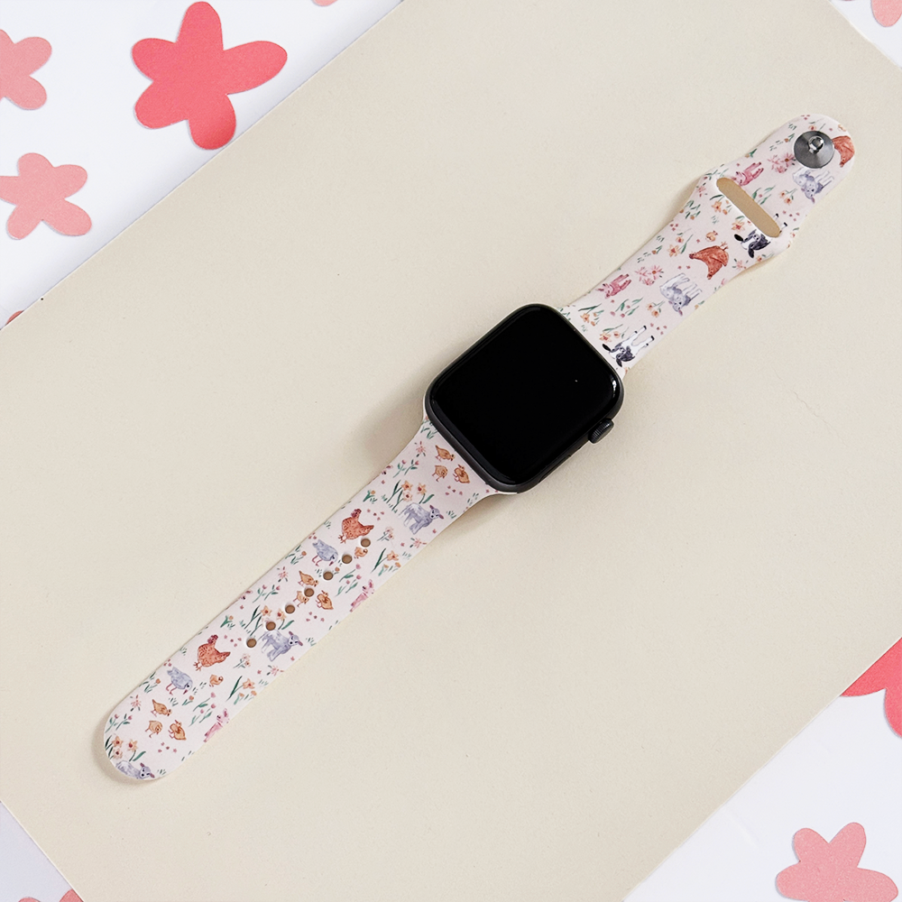 Çiftlik Hayvanları Apple Watch Kayışı