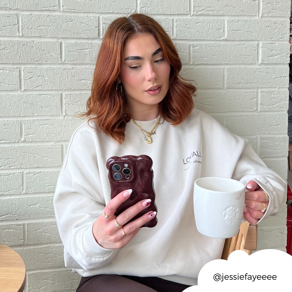 3D Baloncuklu Telefon Kılıfı - Bordo