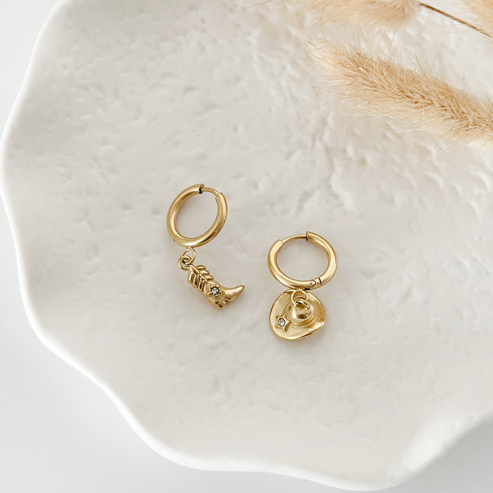 Cowgirl Boot & Hat Earrings