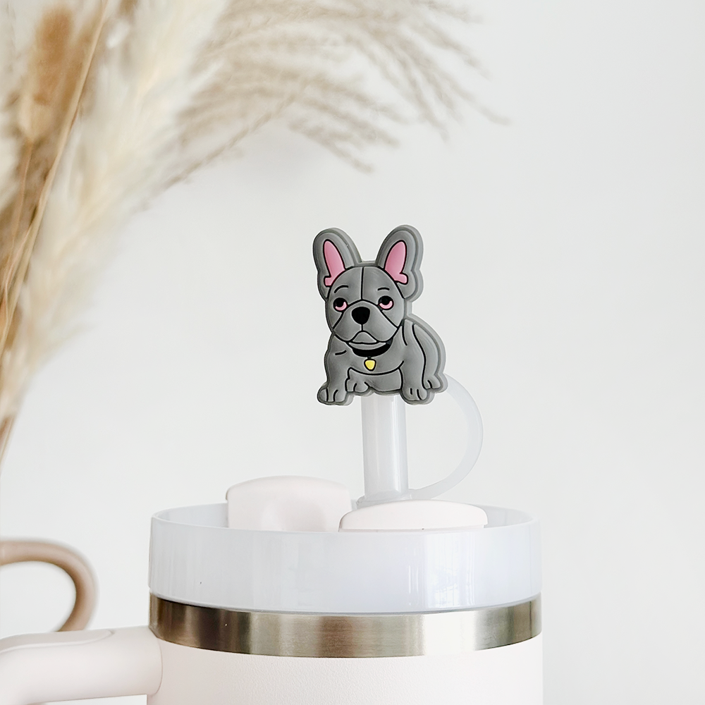 Fransız Bulldog Hasır Örtüsü - Mavi