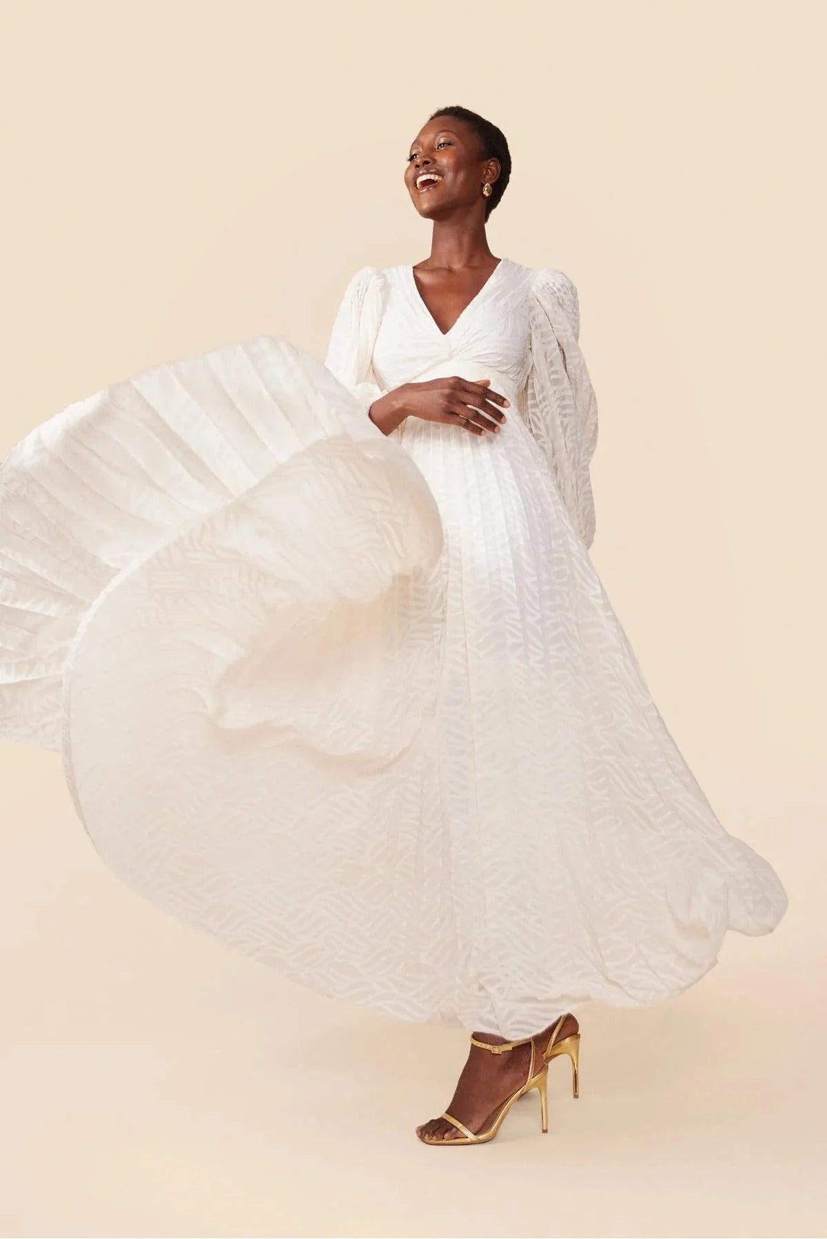 Allegory Elsa Cream Maxi Dress