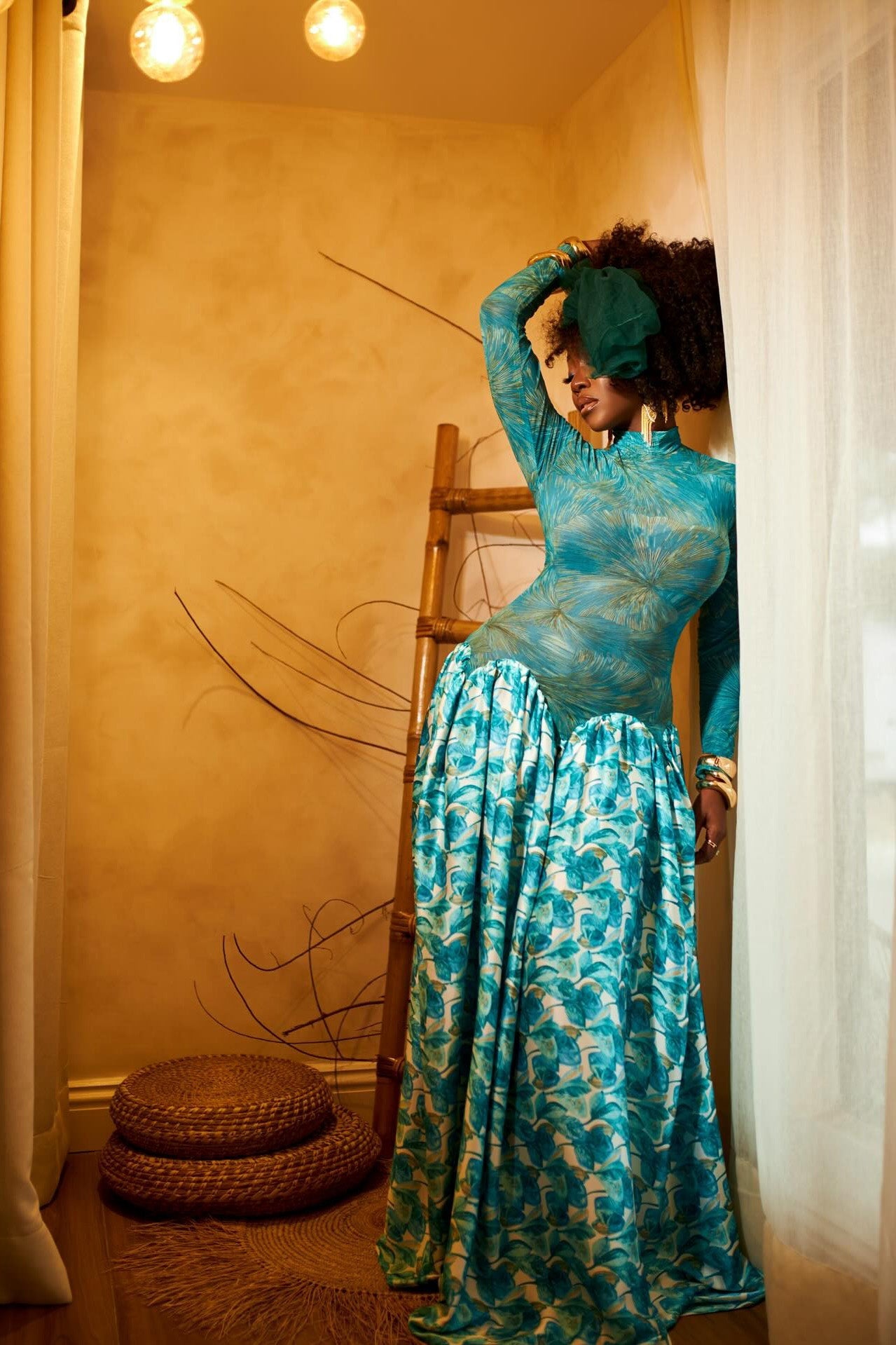 Abstract Art Formal Maxi Dress